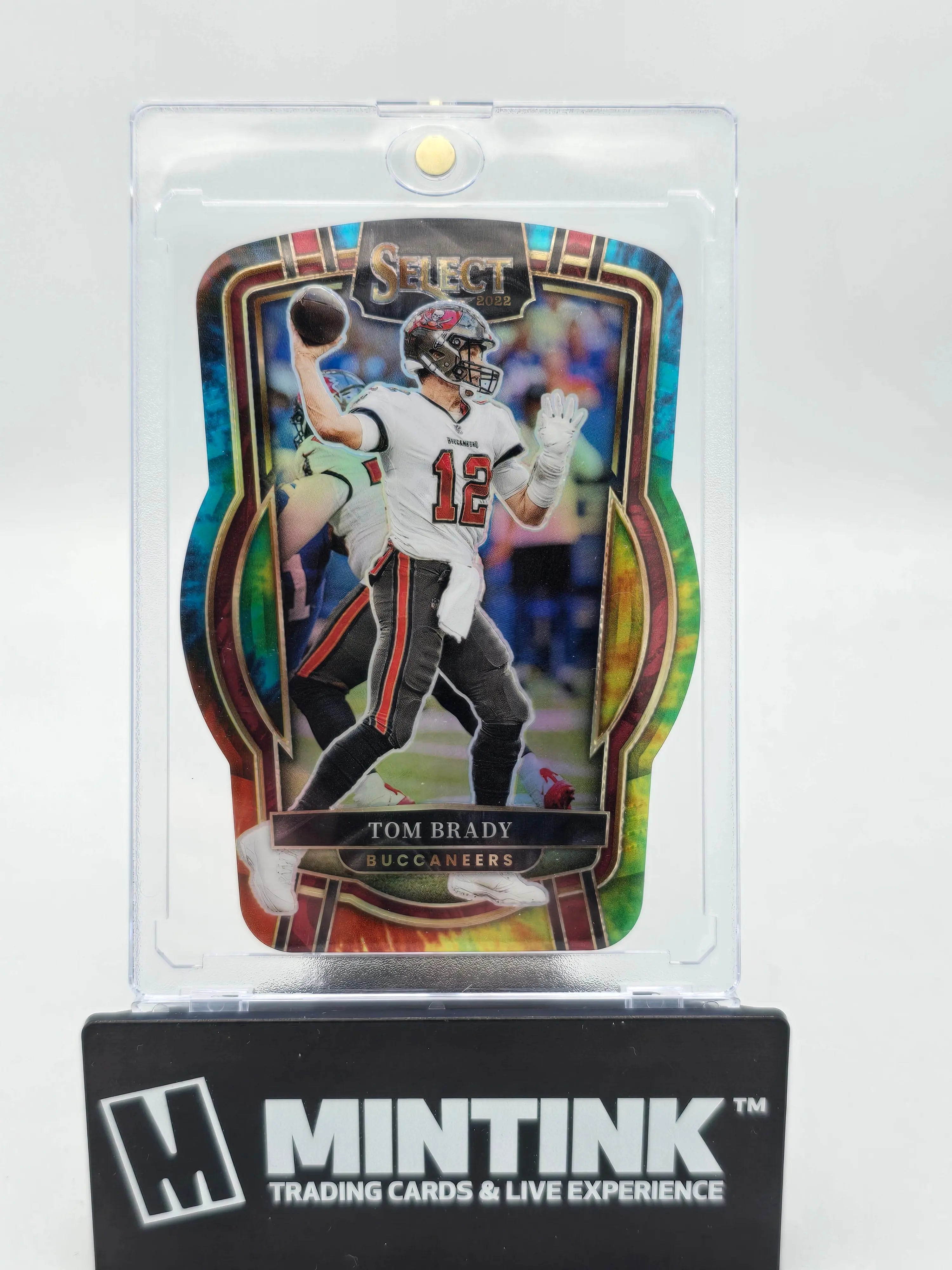 2022 Panini Select Football Tom Brady Tie Dye Die Cut Prizm #/25 - Rare Collectible Trading Card for NFL Fans & Sports Memorabilia Collectors - Perfect for Display, Investment, or Gifting