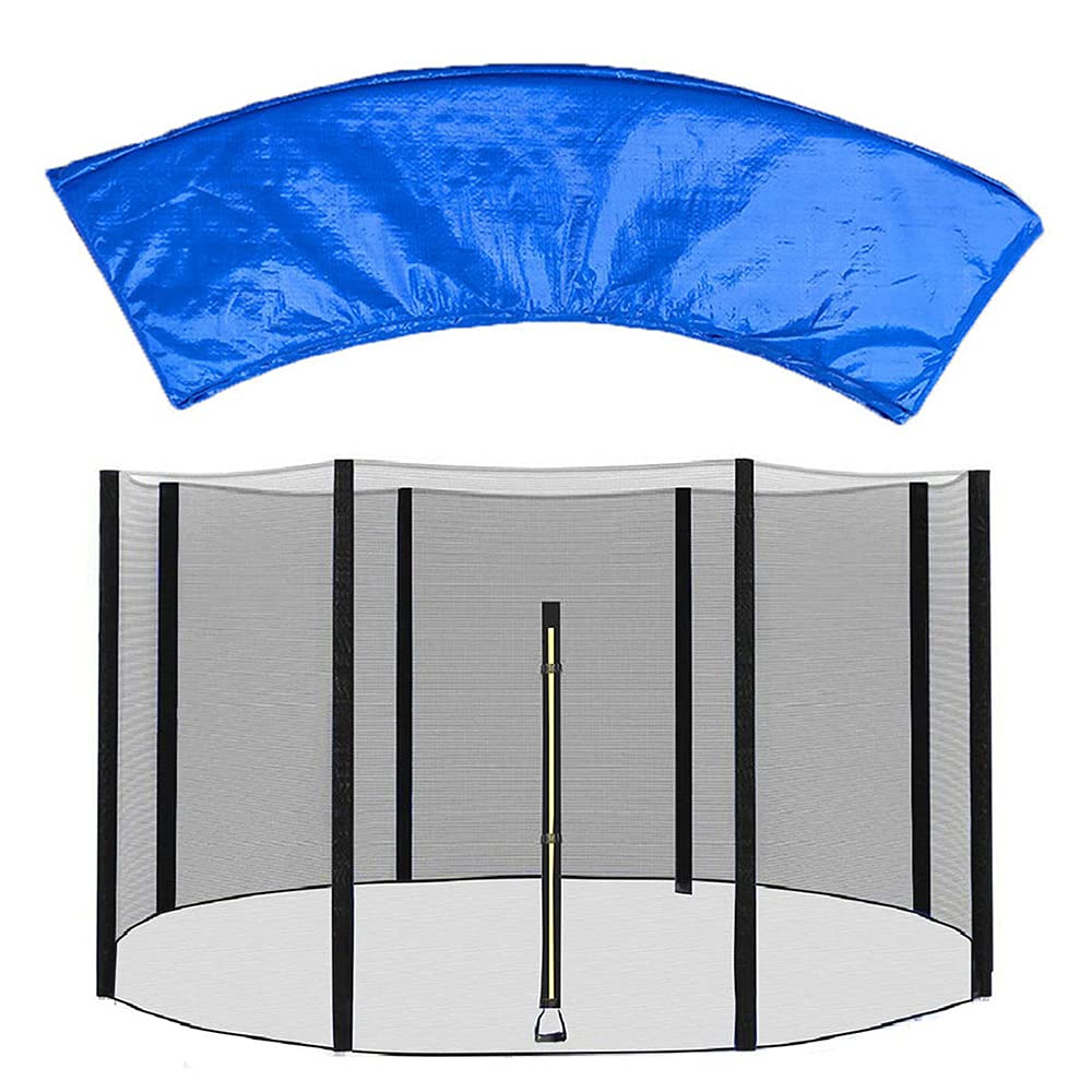 XIUWOUG 6ft 8ft 10ft 12ft 14ft Trampoline Net Replacement & Safety Surround Pad - Universal Fit for Most Outdoor Garden & Circular Trampolines | Durable Jumping Mat Accessory for Backyard Fun & Kids Play