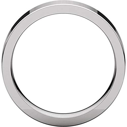 Sterling Silver 5mm Flat Comfort Fit Wedding Band Ring - Size 7 for Men & Women - Perfect for Everyday Wear, Anniversary Gifts & Couple Rings