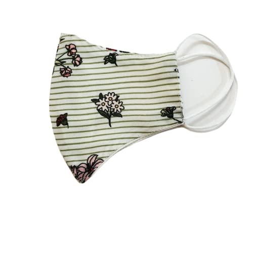 MODARTA Floral Cloth Face Mask - Reusable & Washable Designer Fabric Mask for Women - Perfect for Daily Use, Travel, and Outdoor Activities