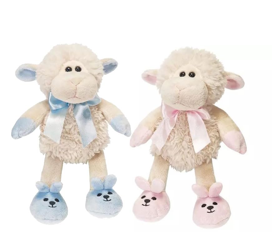Double Delight Twins Newborn Gift Basket - Pink & Blue Baby Shower Present for Boy & Girl - Perfect for Hospital Welcome, Baptism & First Birthday Celebrations