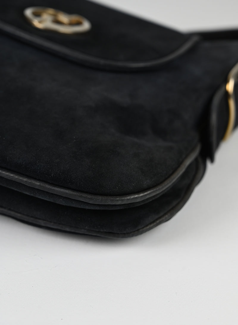Original Title: Gucci Borsa in Suede nera   Optimized Title: **Gucci Black Suede Handbag for Women | Luxury Designer Shoulder Bag | Perfect for Work, Evening Events & Travel**