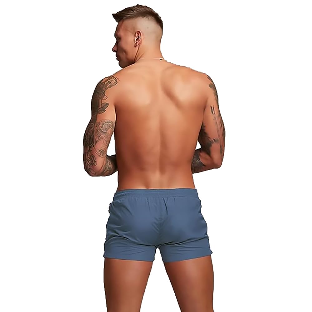 TONLEN Men's Quick-Dry Swim Trunks with Zipper Pockets - Athletic Swim Shorts for Beach, Pool & Water Sports | Comfortable Swimwear for Swimming, Surfing & Vacation