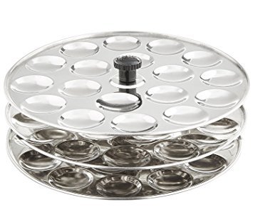 Premium 4-Tier Stainless Steel Idli Stand for Steaming Idlis - Durable & Rust-Free Mini Idly Maker for Indian Cooking, Perfect for Home Kitchens & Restaurants