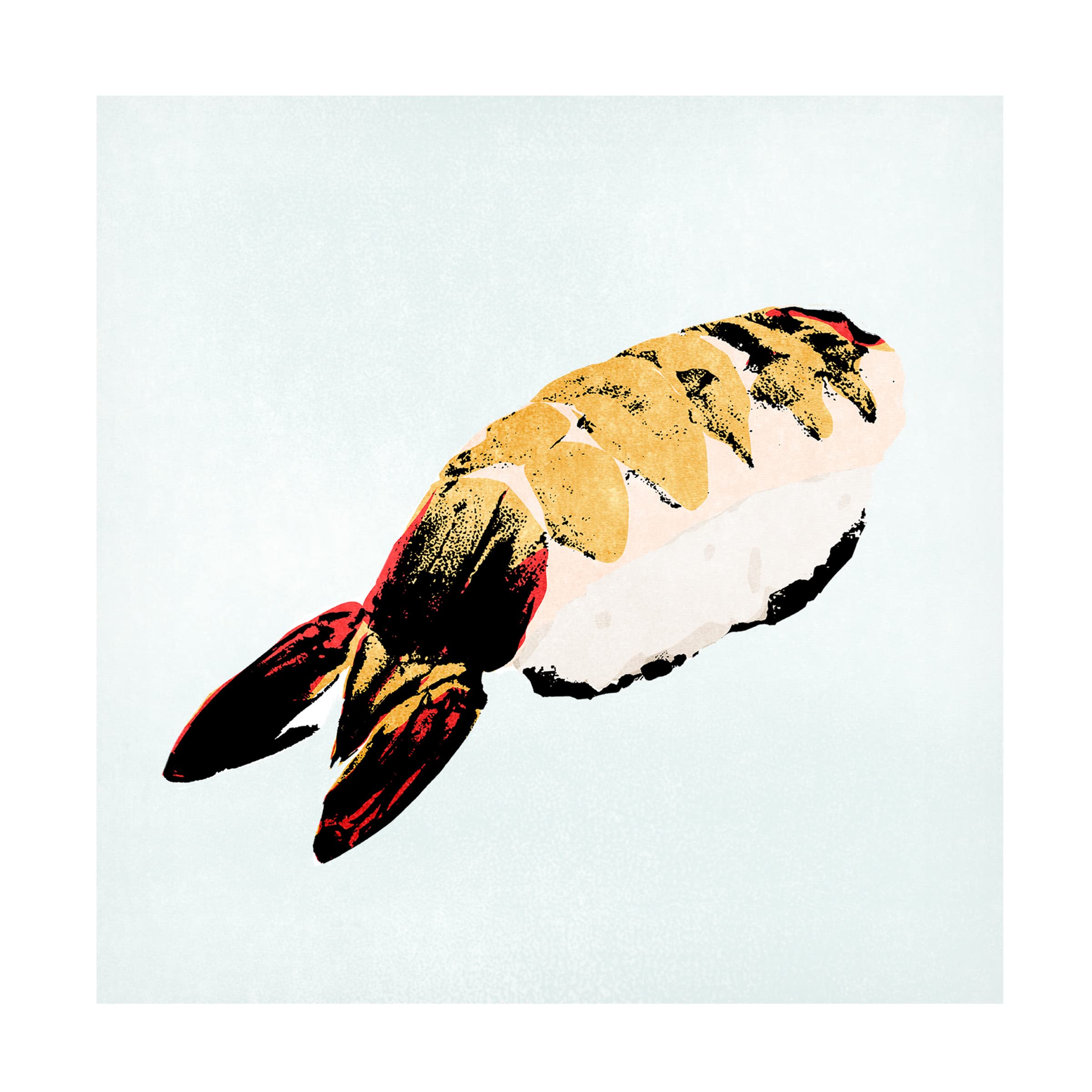 Annie Warren 'Sushi Style VII' Canvas Wall Art Print - Modern Japanese Food Themed Decor for Dining Room, Kitchen & Office