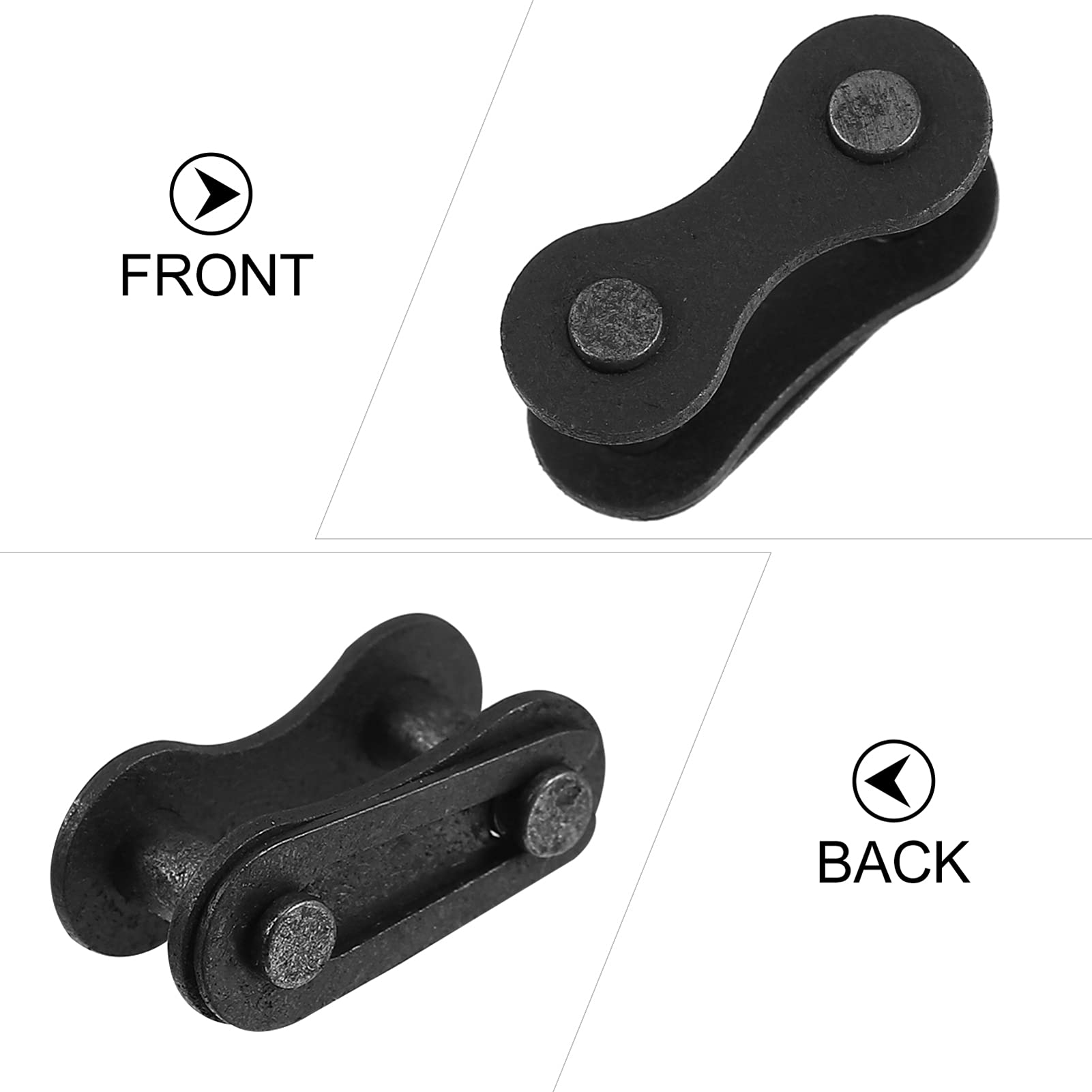 FAVOMOTO 100pcs Bike Chain Connector - Heavy Duty Chain Link Buckle, Quick Connect Master Link for Bicycle Chains - Perfect for Mountain Bikes, Road Bikes & BMX Repair & Maintenance