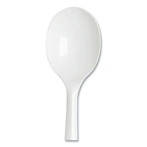 Dixie PSM21 Medium Weight Polypropylene Soup Spoons - Case of 1,000 (5.75