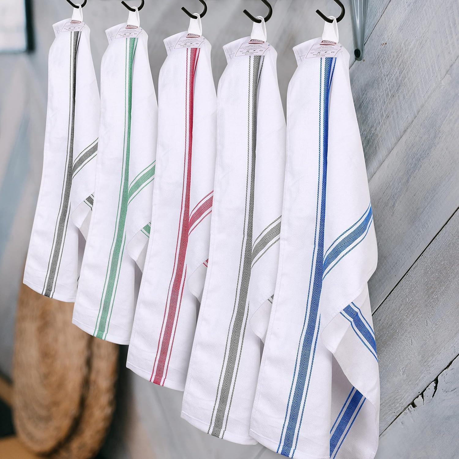 **Utopia Towels 300-Pack Green Dish Towels - 15 x 25 Inches, 100% Ring Spun Cotton, Super Absorbent & Reusable for Kitchen, Bar, Tea Cleaning - 200 GSM Dishcloths Set - Perfect for Restaurants, Catering & Home Use**