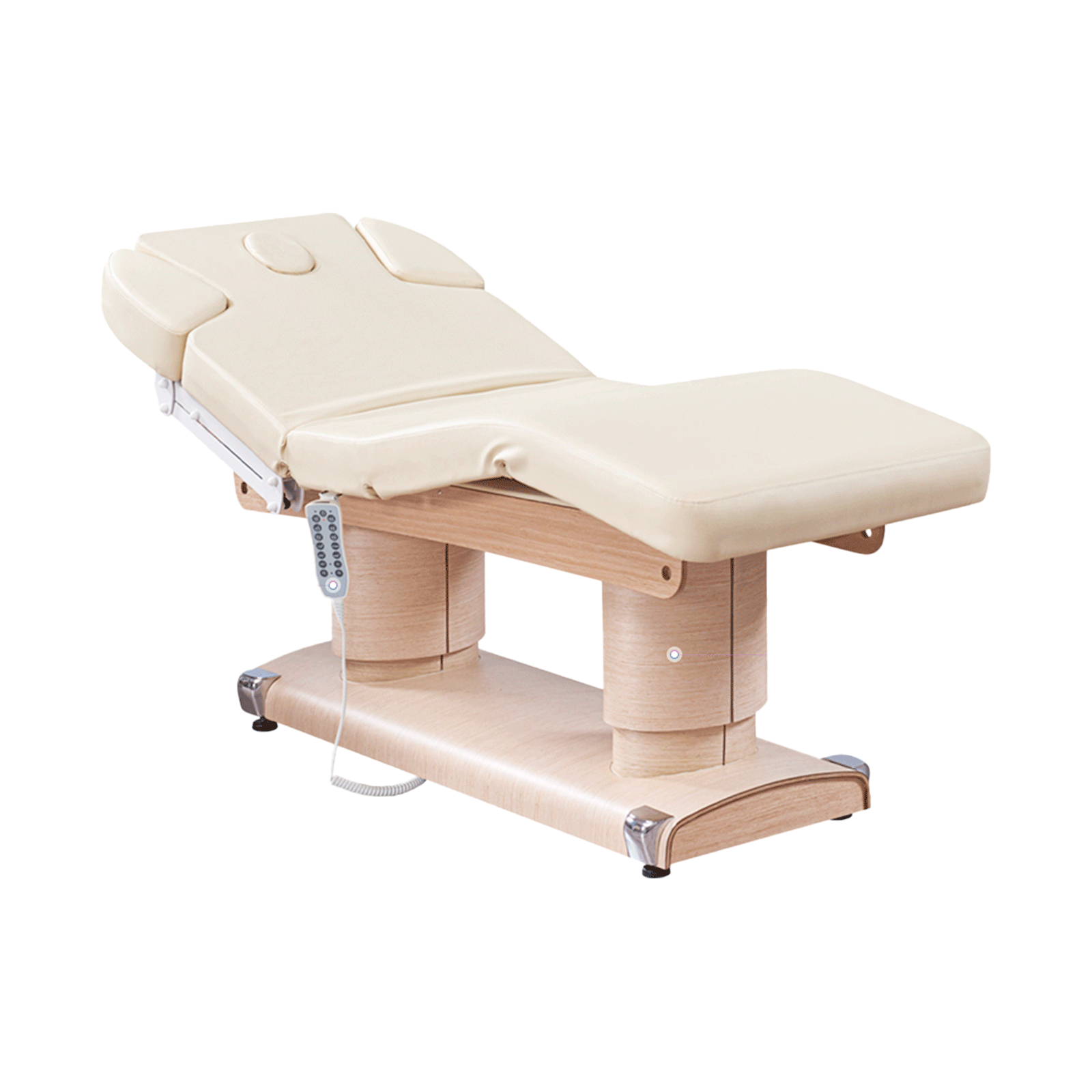 Professional BELVEDERE Electric Massage Table for Spa & Salon - Adjustable Height & Reclining Backrest - Perfect for Massage Therapy, Facial Treatments & Relaxation