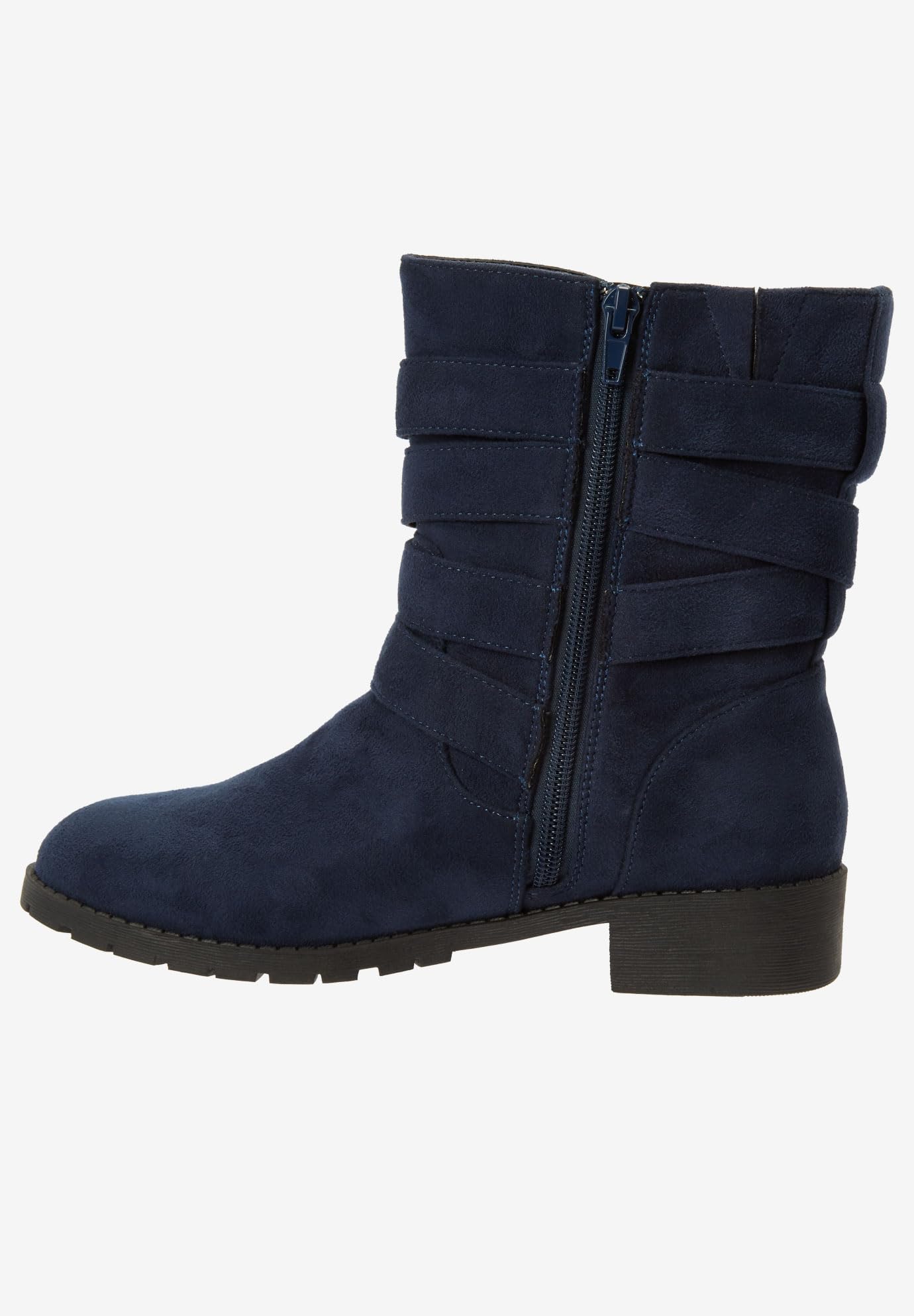 Comfortview Women's Wide Width The Madi Boot - Stylish & Comfortable Ankle Boots for Wide Feet | Perfect for Work, Casual Outfits & Winter Wear