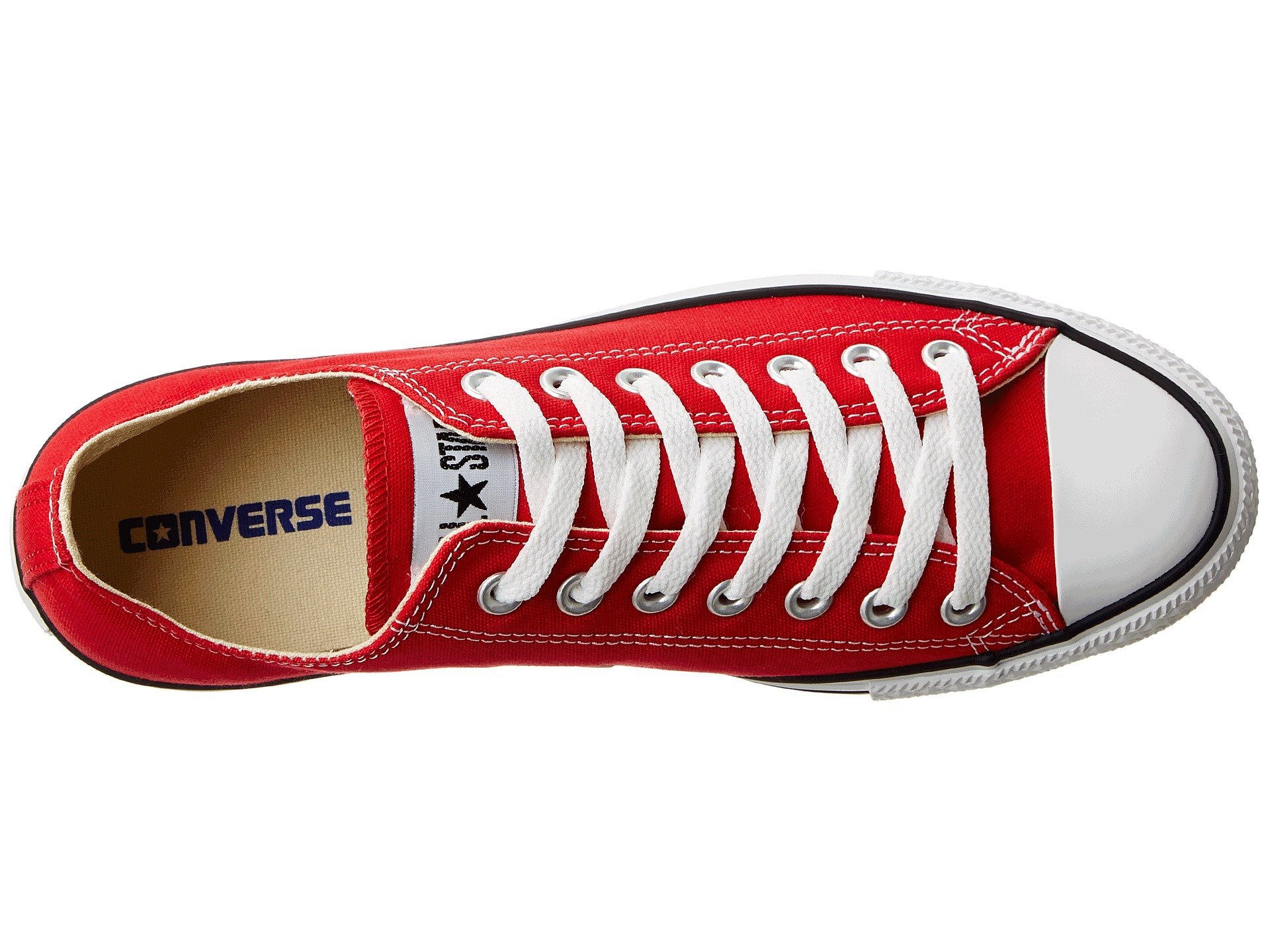 Converse Chuck Taylor All Star High Top Sneakers - Red Size 7.5 - Classic Canvas Shoes for Men & Women - Perfect for Casual Wear, Street Style & Everyday Fashion
