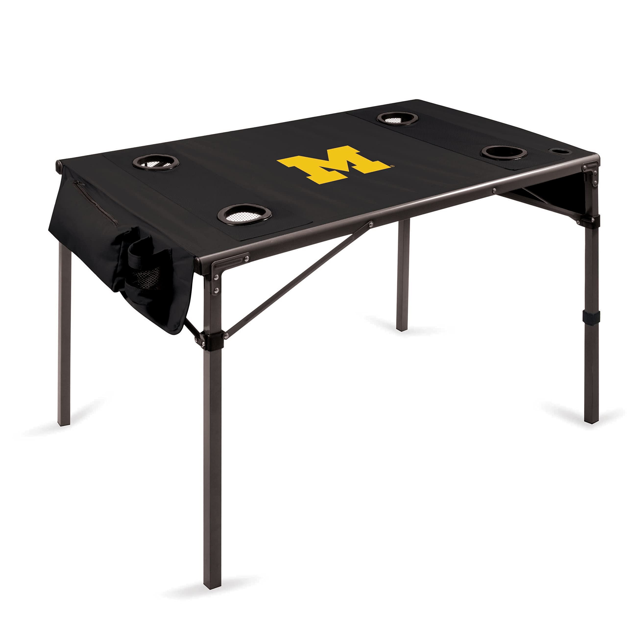 PICNIC TIME NCAA Unisex-Adult Portable Folding Table - Lightweight Camping Table for Outdoor Picnics, Tailgating & Beach Trips with Carry Bag - Perfect for Travel, BBQs & Backyard Parties