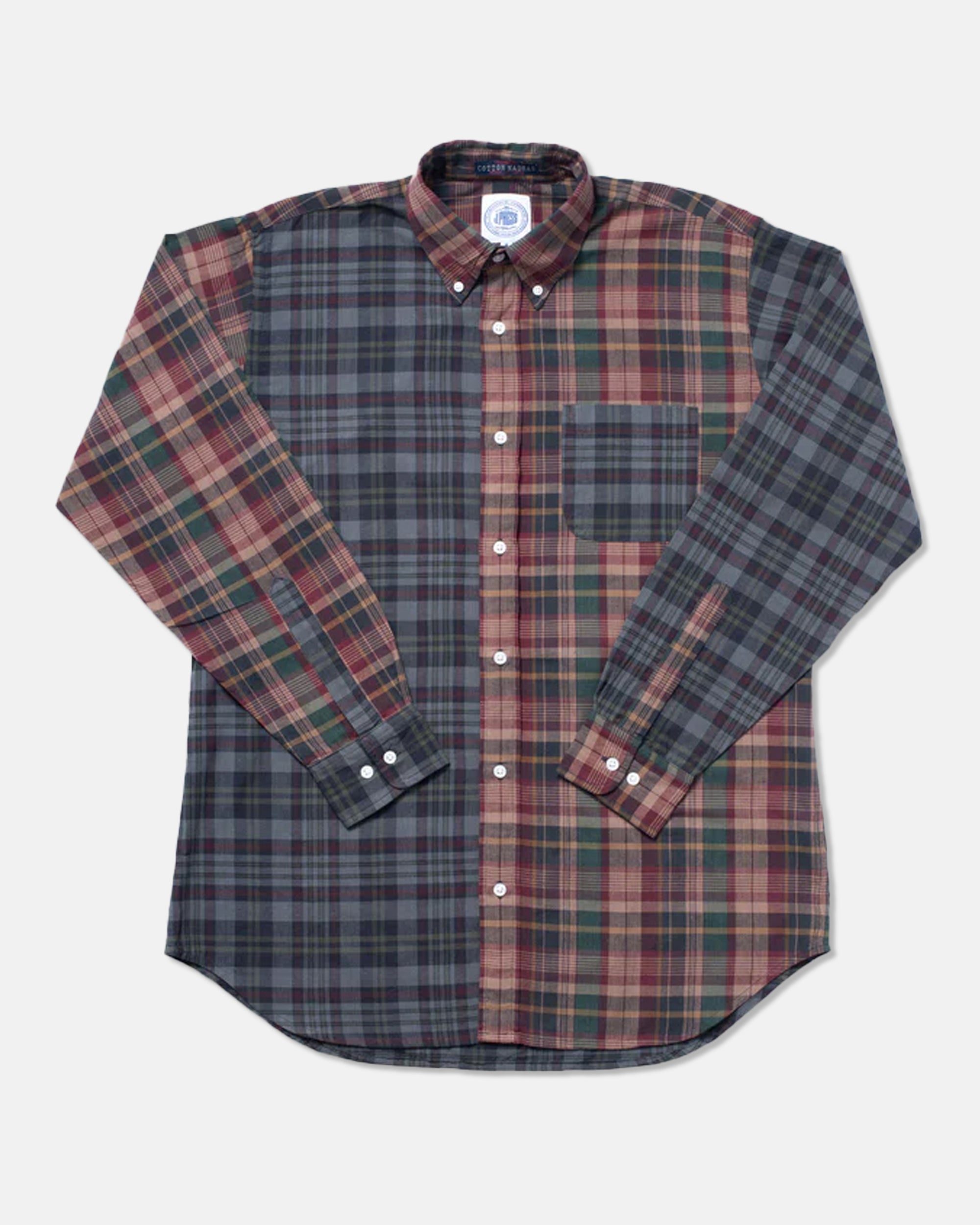 Long Sleeve Madras Fun Sport Shirt for Men - Comfortable Casual Button Down Shirt for Golf, Tennis & Outdoor Activities