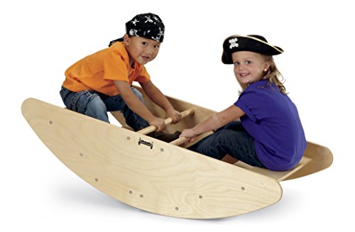 Jonti-Craft 0250JC Step Rocking Boat - Indoor/Outdoor Toddler Rocking Toy for Playroom, Daycare & Backyard - Safe & Durable Kids Rocking Boat for Ages 1-3