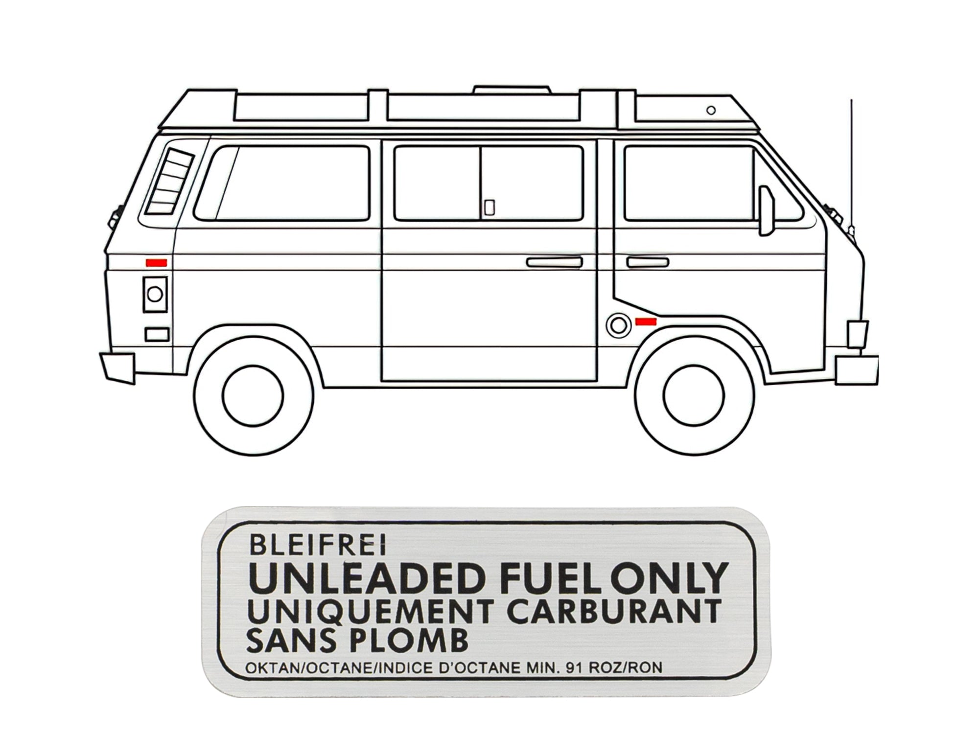 Camper Label Decal Set for RV, Trailer & Van - Waterproof Vinyl Stickers for Outdoor Adventures & Travel