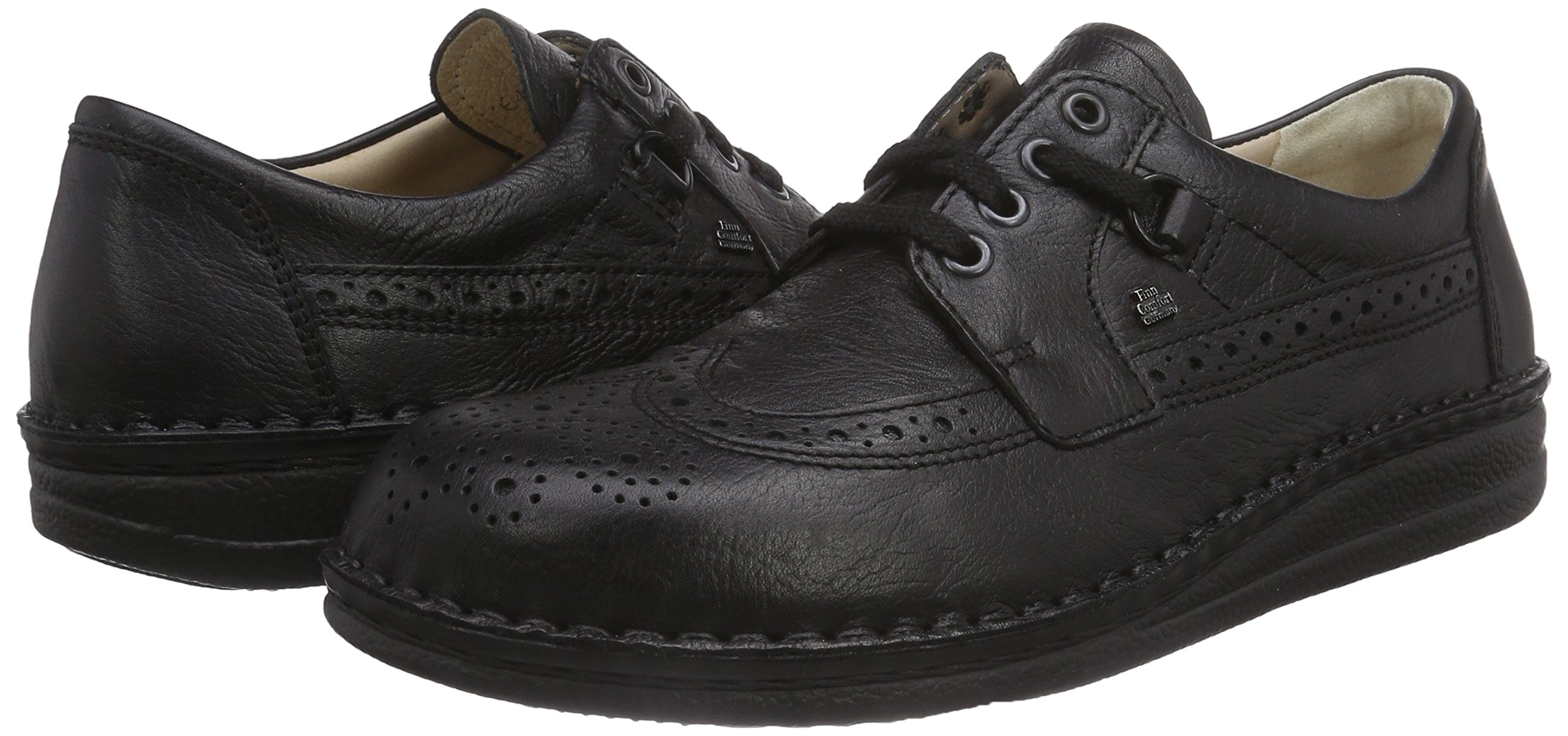Finn Comfort Men's York Leather Shoes - Premium Comfort & Support for Walking, Travel & Work - Handcrafted in Germany