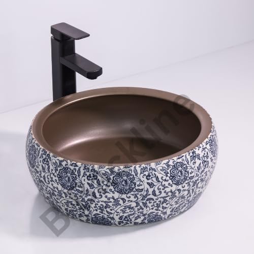 Modern Moroccan Ceramic Countertop Bathroom Sink - 16
