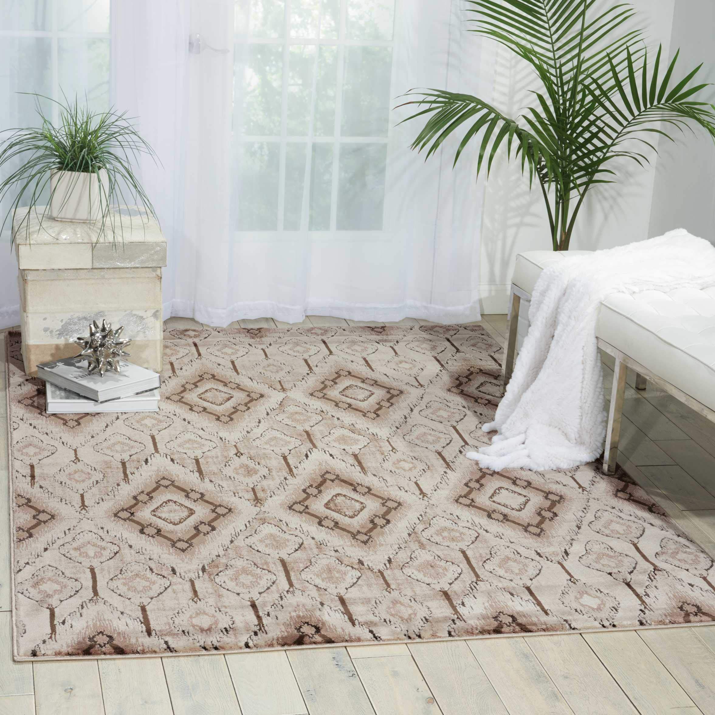 Nourison Karma Vintage Beige 5'3