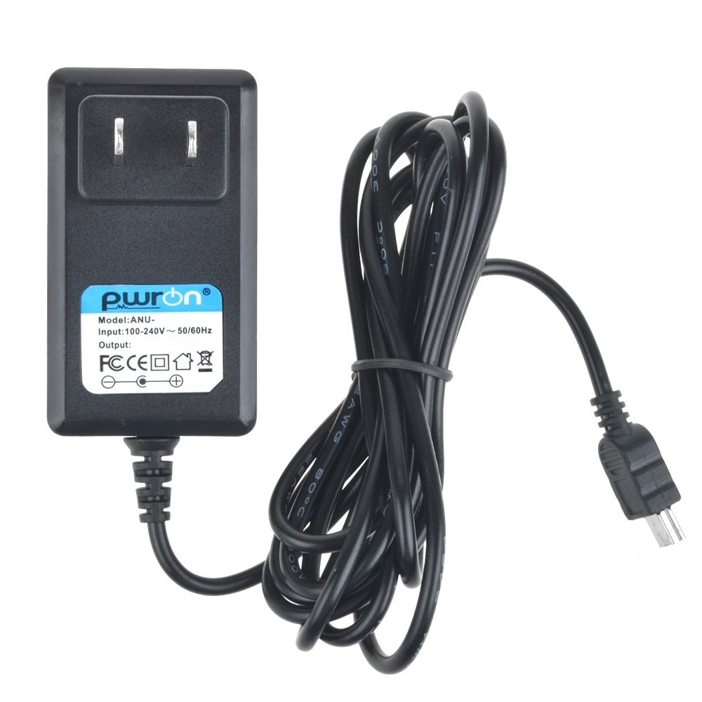 PwrON 6.6 FT Long 5V Mini USB AC to DC Power Adapter Charger for Magellan Maestro 3250/4250/4350/4370/5310 GPS Navigator - Car Charging & Home Use for Road Trips & Travel Navigation