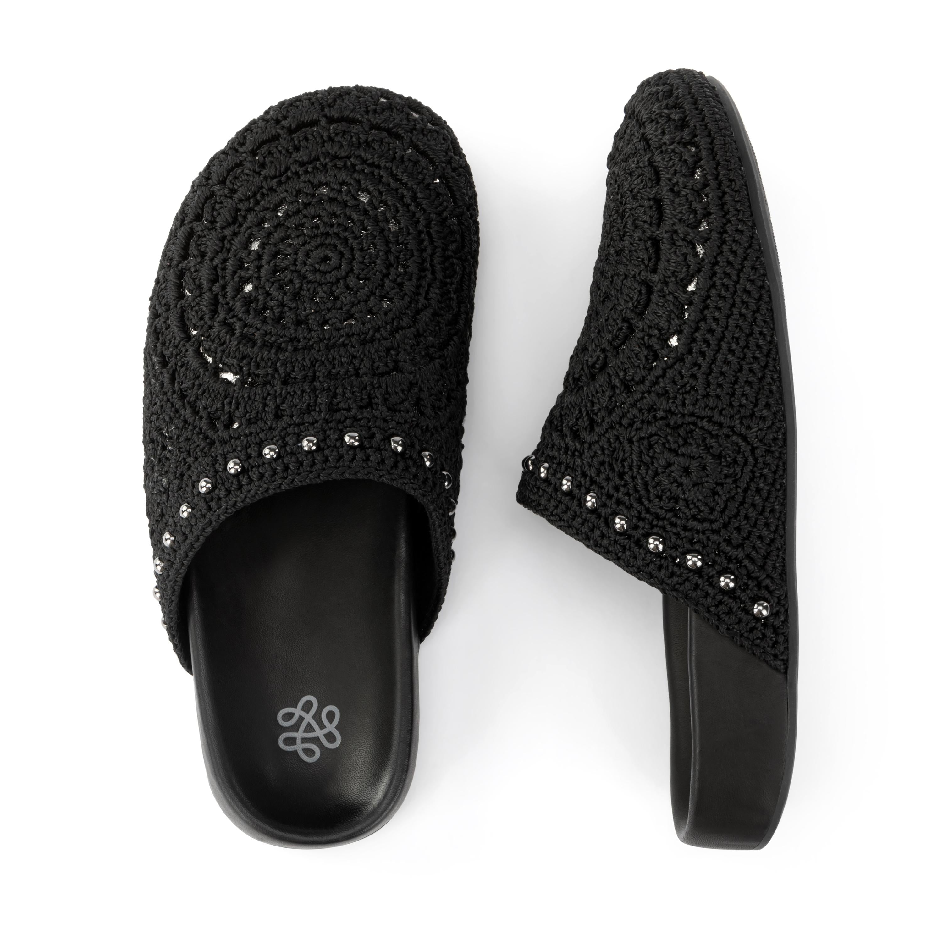 Bolinas Crochet Clogs for Women - Comfortable Handmade Summer Slide Sandals with Arch Support - Perfect for Beach, Pool, and Casual Outings