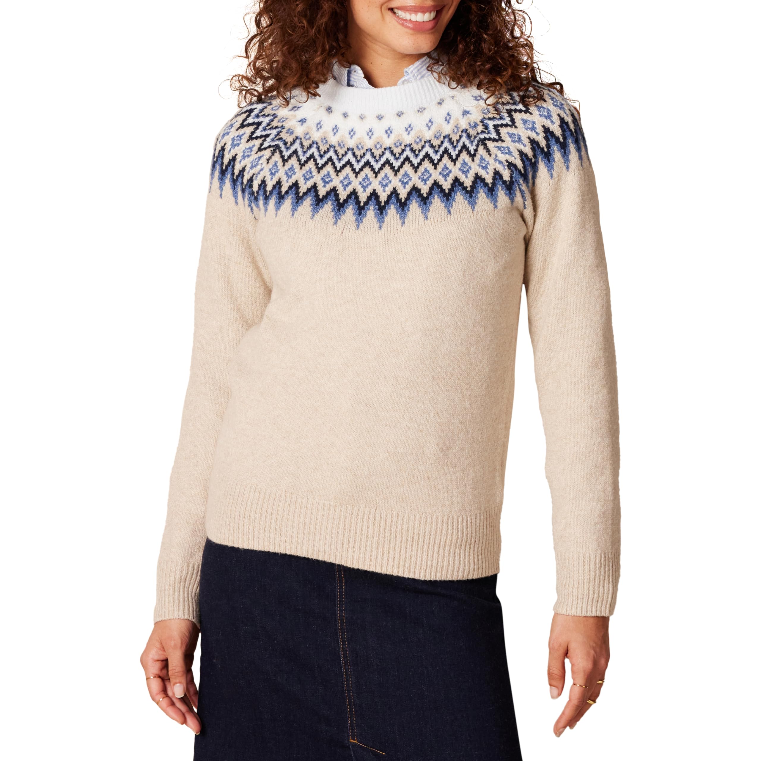 Amazon Essentials Women's Soft-Touch Crewneck Sweater - Cozy Casual Pullover for Everyday Wear, Work & Weekend Outfits