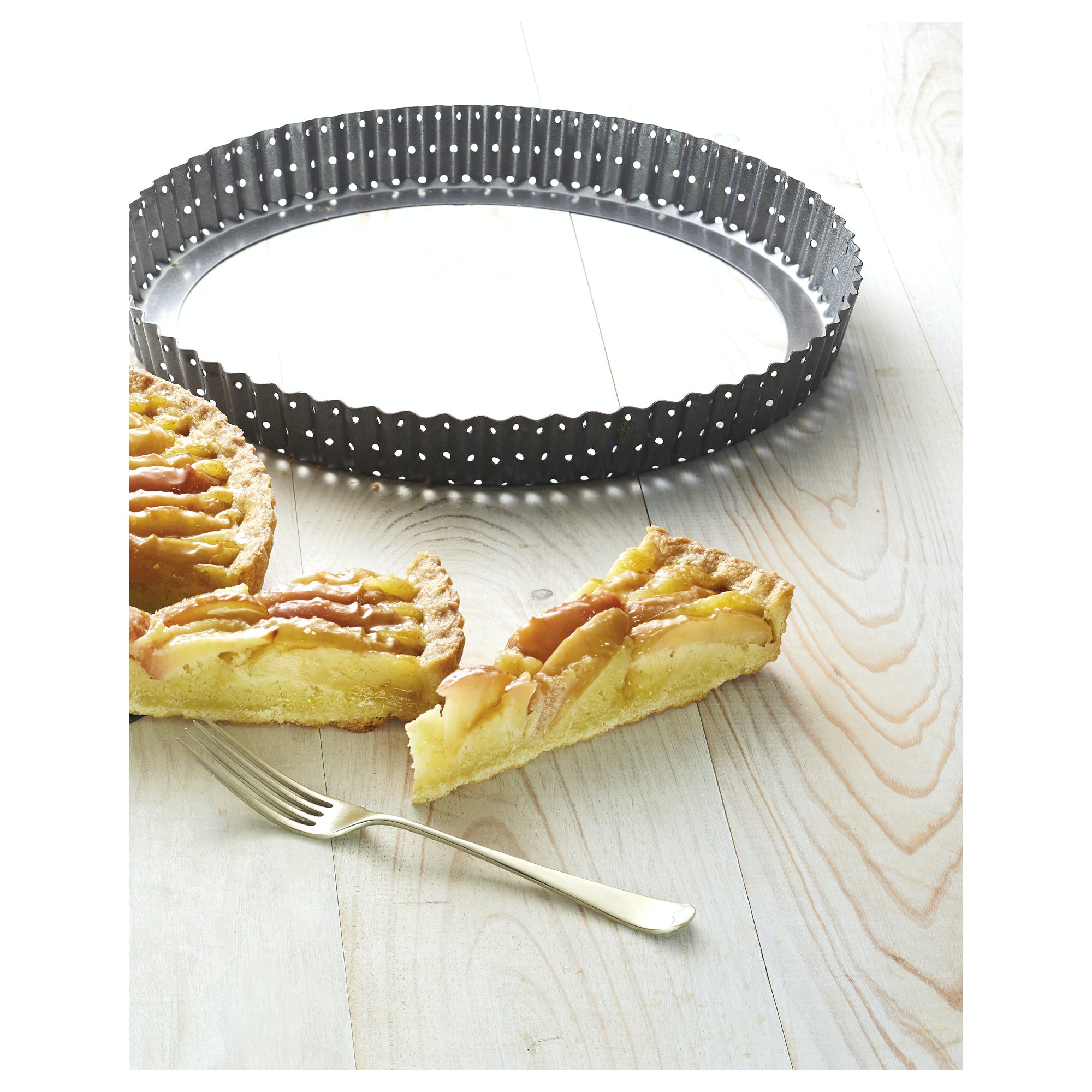 Non-Stick Flan Quiche Tart Pan 20cm 23cm 25cm 28cm - Professional Baking Dish for Crusty Pies, Tarts & Quiches - Perfect for Home Baking, Desserts & Party Cooking