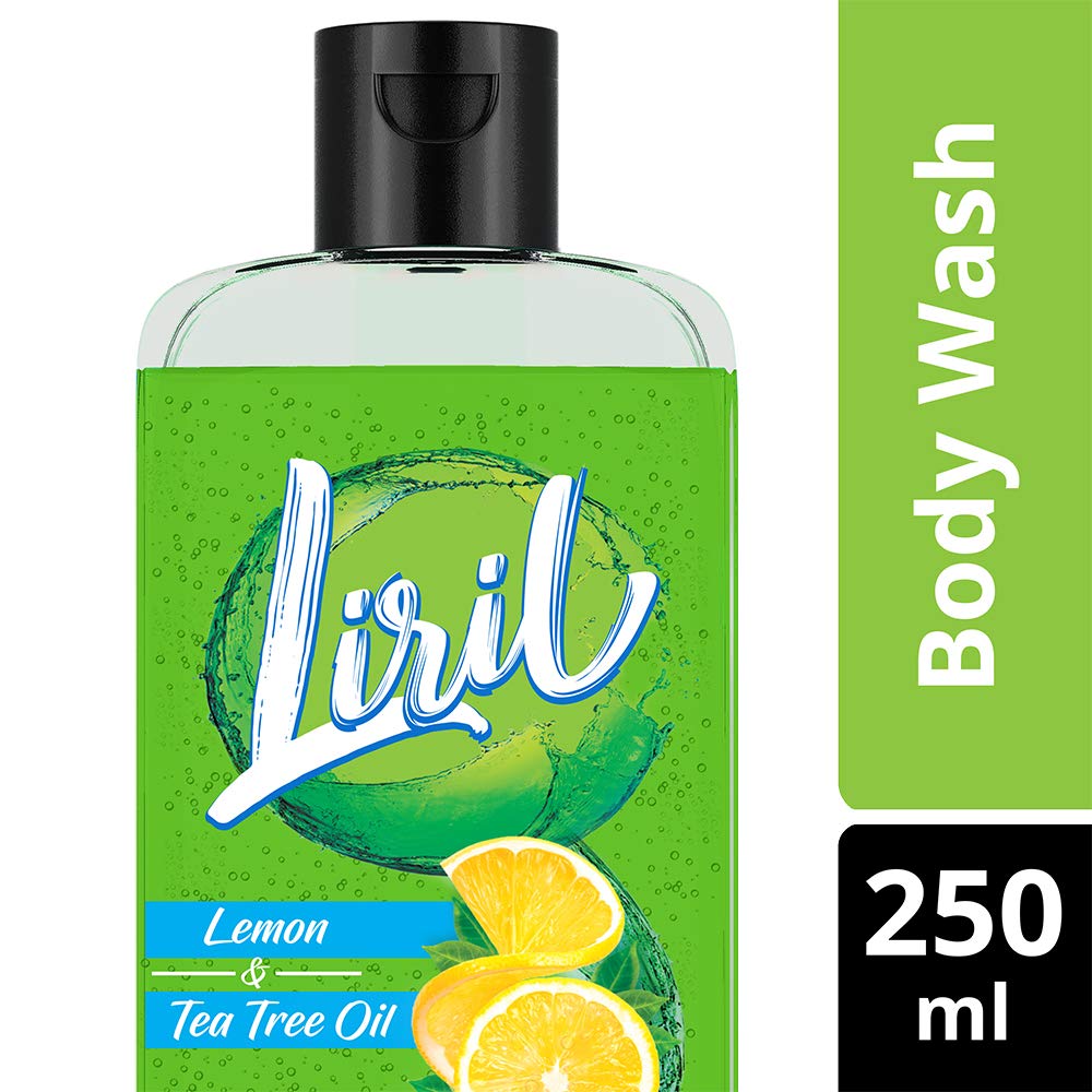 Indulekha Bringha Anti Hair Fall Shampoo 200ml & Liril Lemon Tea Tree Body Wash 250ml - Reduce Hair Loss & Refreshing Skin Care Combo for Daily Hair and Body Wash Routine