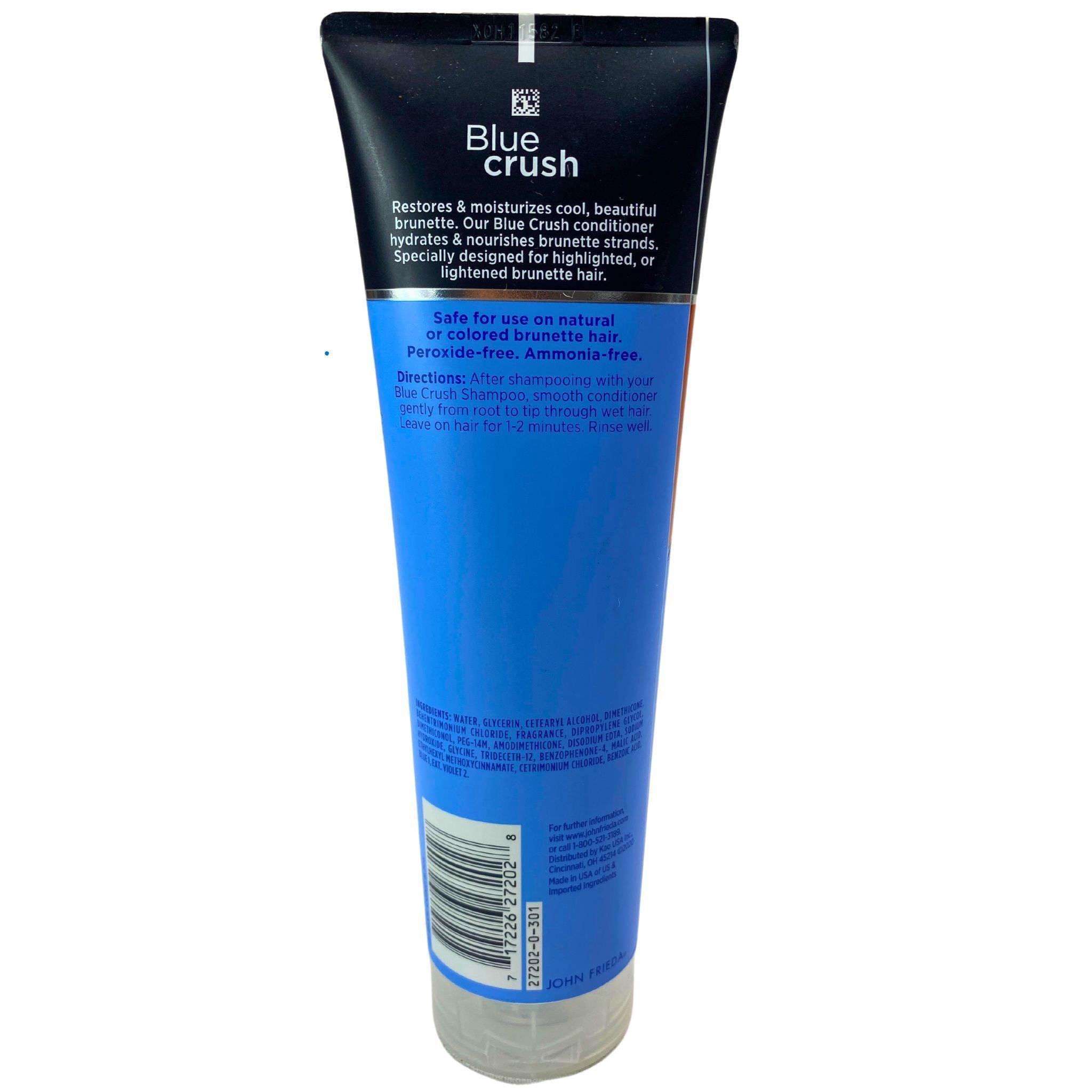 John Frieda London Paris New York Blue Crush Shampoo 8.3 FL OZ (50 Pcs) - Salon-Quality Hair Care for Color-Treated & Blonde Hair - Perfect for Home Use & Professional Salons