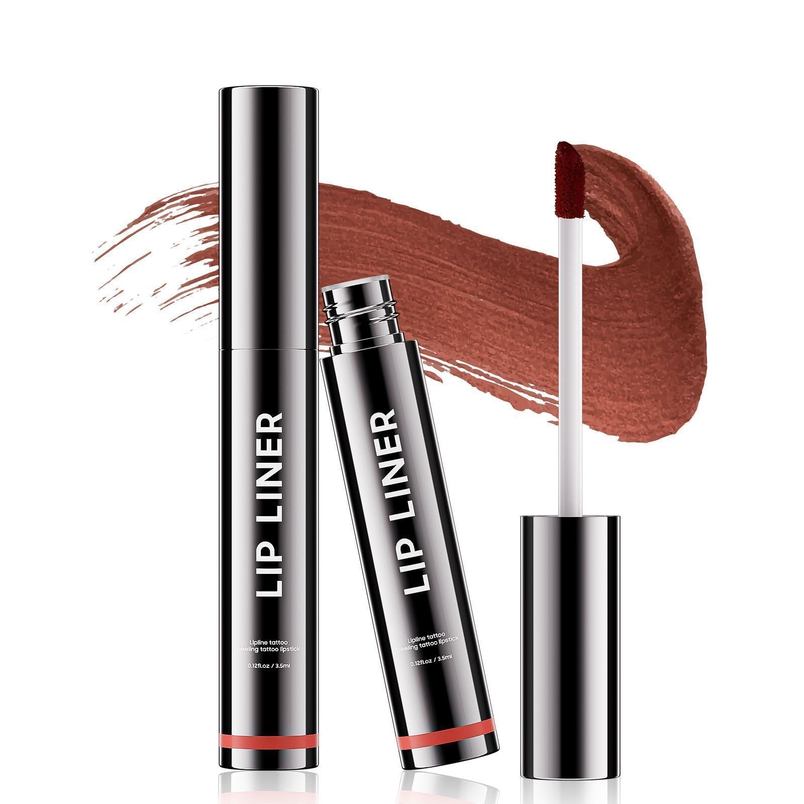Long-Lasting Waterproof Lip Liner & Lip Stain - Matte Peel Off Lip Tint Tattoo, Moisturizing Nourishing Lip Liner for Vibrant Lip Color (Rose) | Perfect for Parties, Weddings & Everyday Glam Makeup Looks