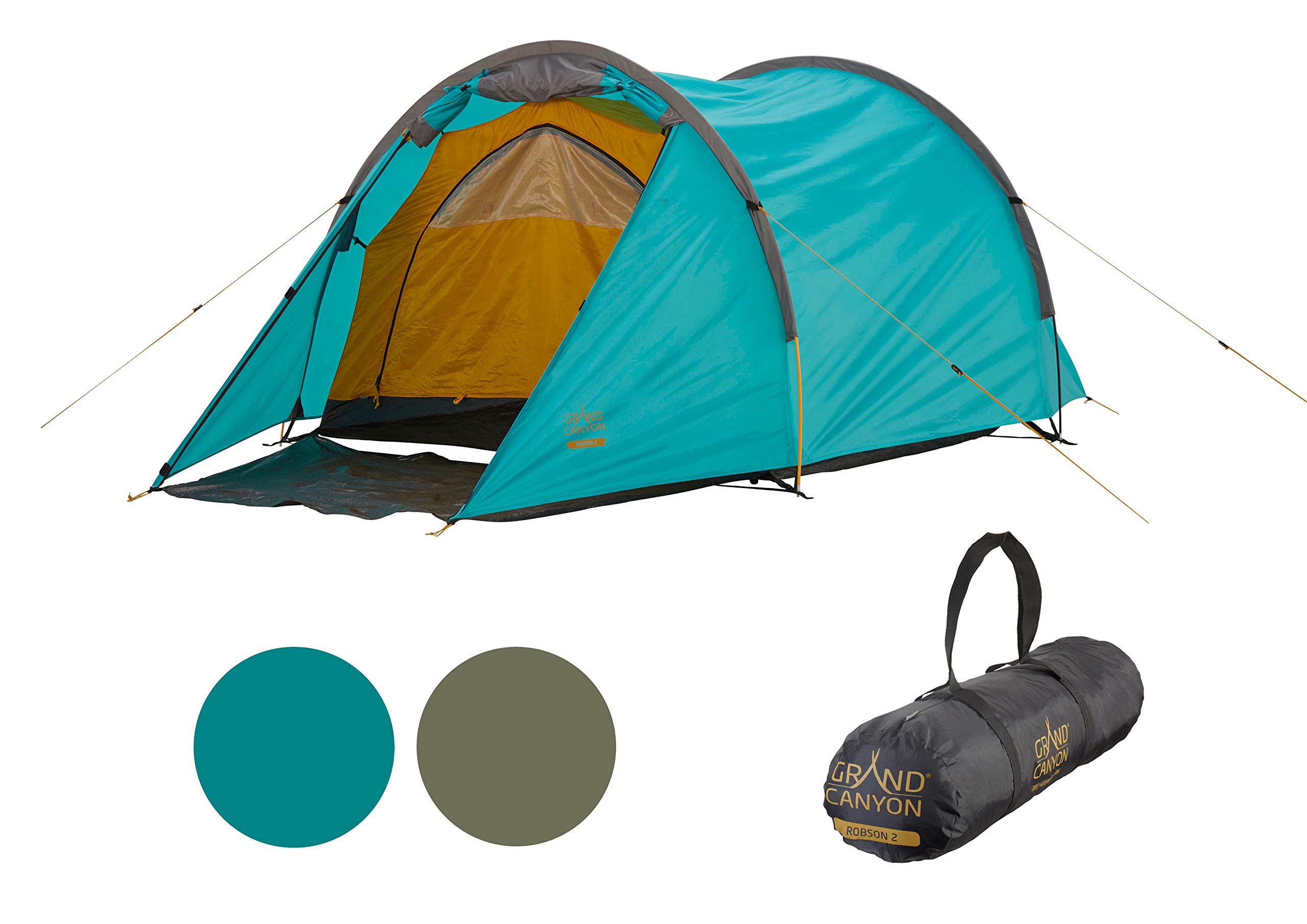 Robson 2-Person Camping Tent - Lightweight Waterproof Backpacking Tent for Hiking & Outdoor Adventures | Perfect for Camping, Backpacking & Festivals