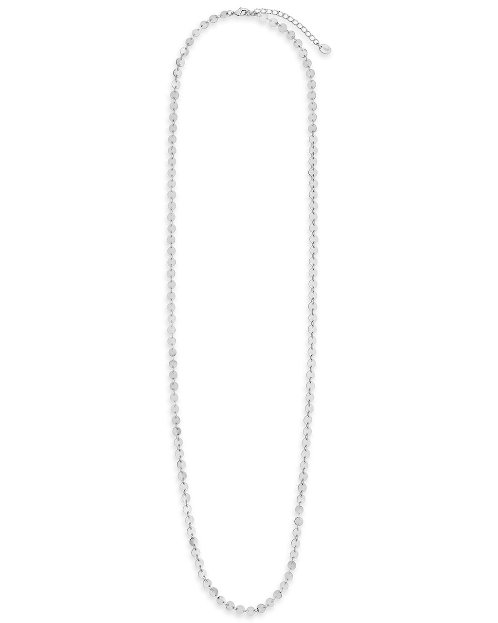 Elegant Round Disk Pendant Necklace with Long Chain - Perfect for Women's Fashion, Layering & Everyday Wear