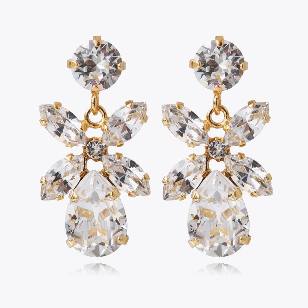 Mini Dione Crystal Earrings for Women - Elegant Stud Earrings for Daily Wear, Party & Gift Giving