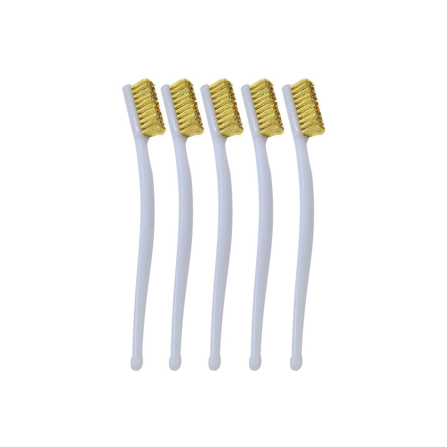 5PCS 3D Printer Nozzle Cleaner Kit - Copper Wire Brush & Toothbrush Style Tool for Hot Bed Cleaning - Perfect for Removing Filament Residue and Maintaining Print Quality (Ideal for PLA, ABS, PETG Filament Cleaning)