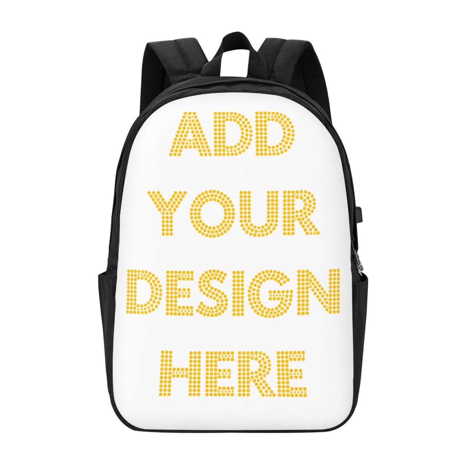 Custom Personalized Laptop Backpack with Name & Photo Printing - 17