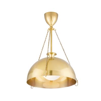Levette Brass Pendant Light Fixture - Vintage Industrial Ceiling Light for Dining Room, Kitchen, or Living Room - Antique Bronze Finish with Clear Glass Shade