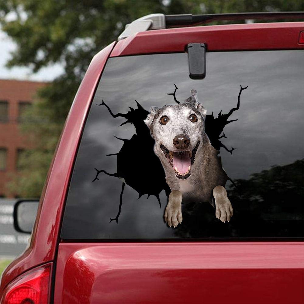 Realistic Greyhound Car Decals & Stickers - Pack of 2 (12