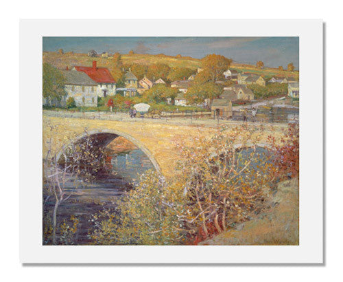 Theodore M. Wendel Bridge at Ipswich Painting - American Impressionist Artwork for Home & Office Decor | Perfect for Living Room, Bedroom or Gallery Wall Display