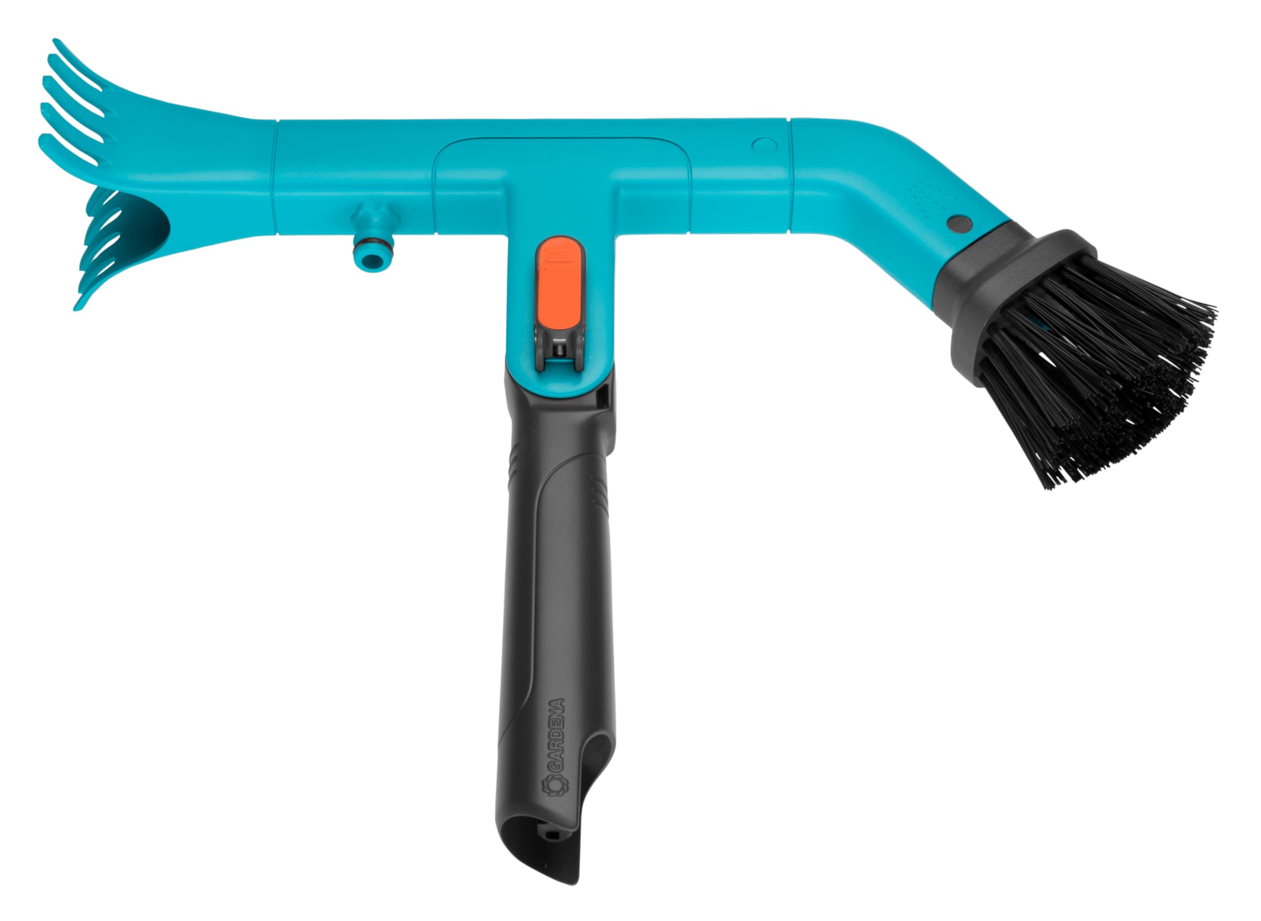 Gardena 3651-20 Combisystem Gutter Cleaner with Water Connection - Easy Roof & Gutter Cleaning Tool - Works With/Without Handle - German-Made for Home Maintenance