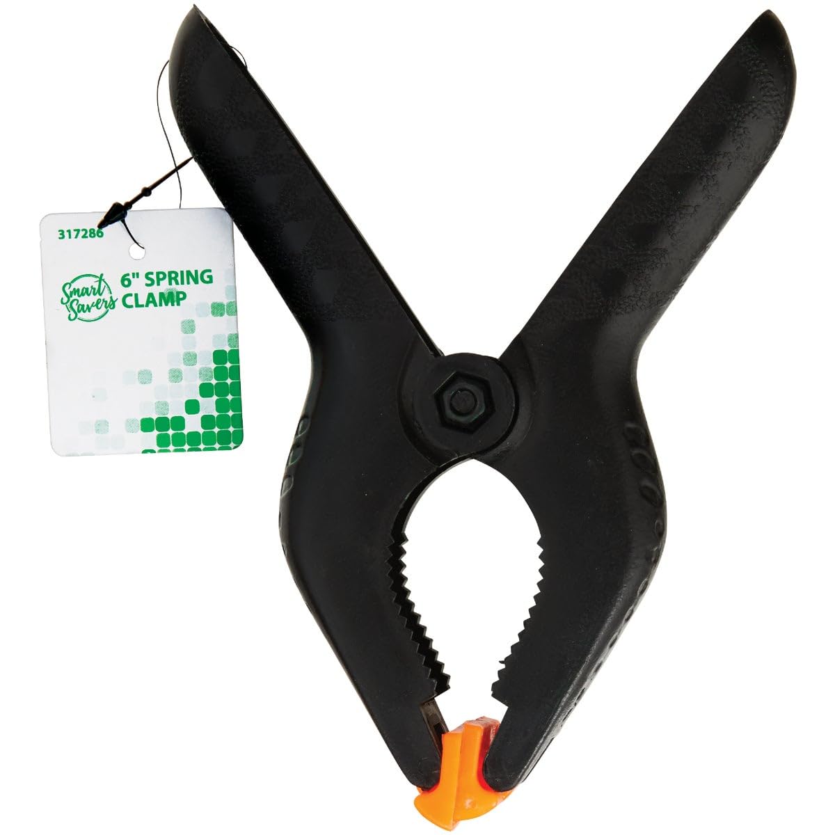 12-Pack Smart Savers 6-Inch Plastic Spring Clamps for DIY, Woodworking, Home Organization & Crafting Projects