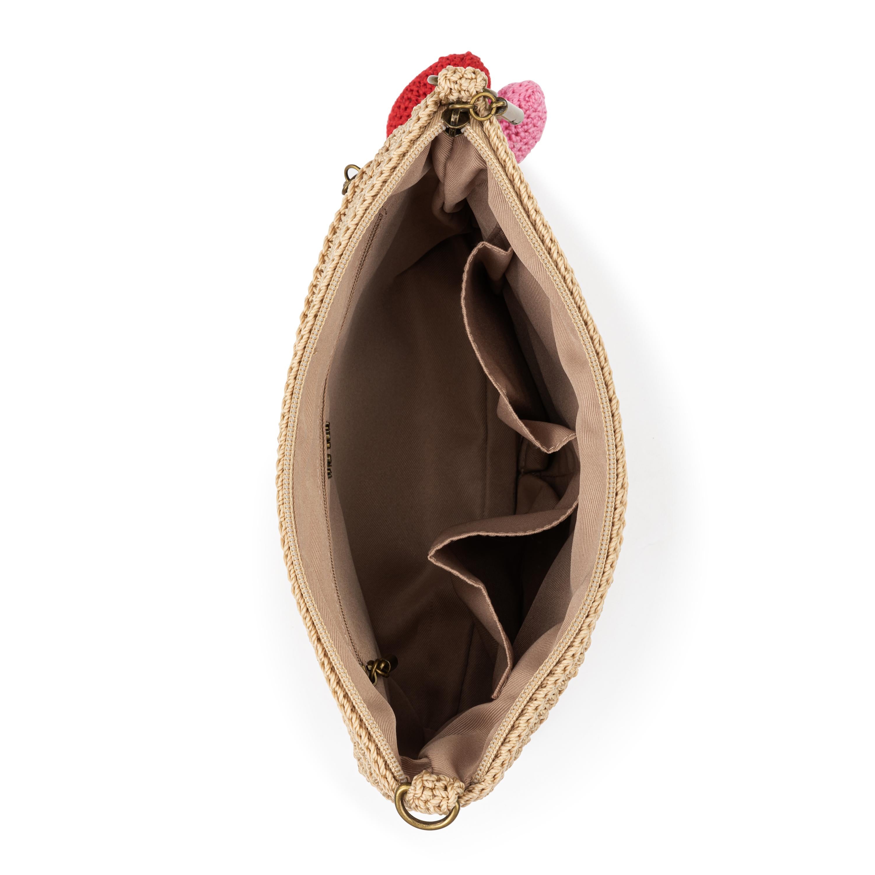 Lumi Crossbody Bag - Hand Crochet Bamboo Heart Purse for Women - Perfect for Casual Outings, Travel & Everyday Use