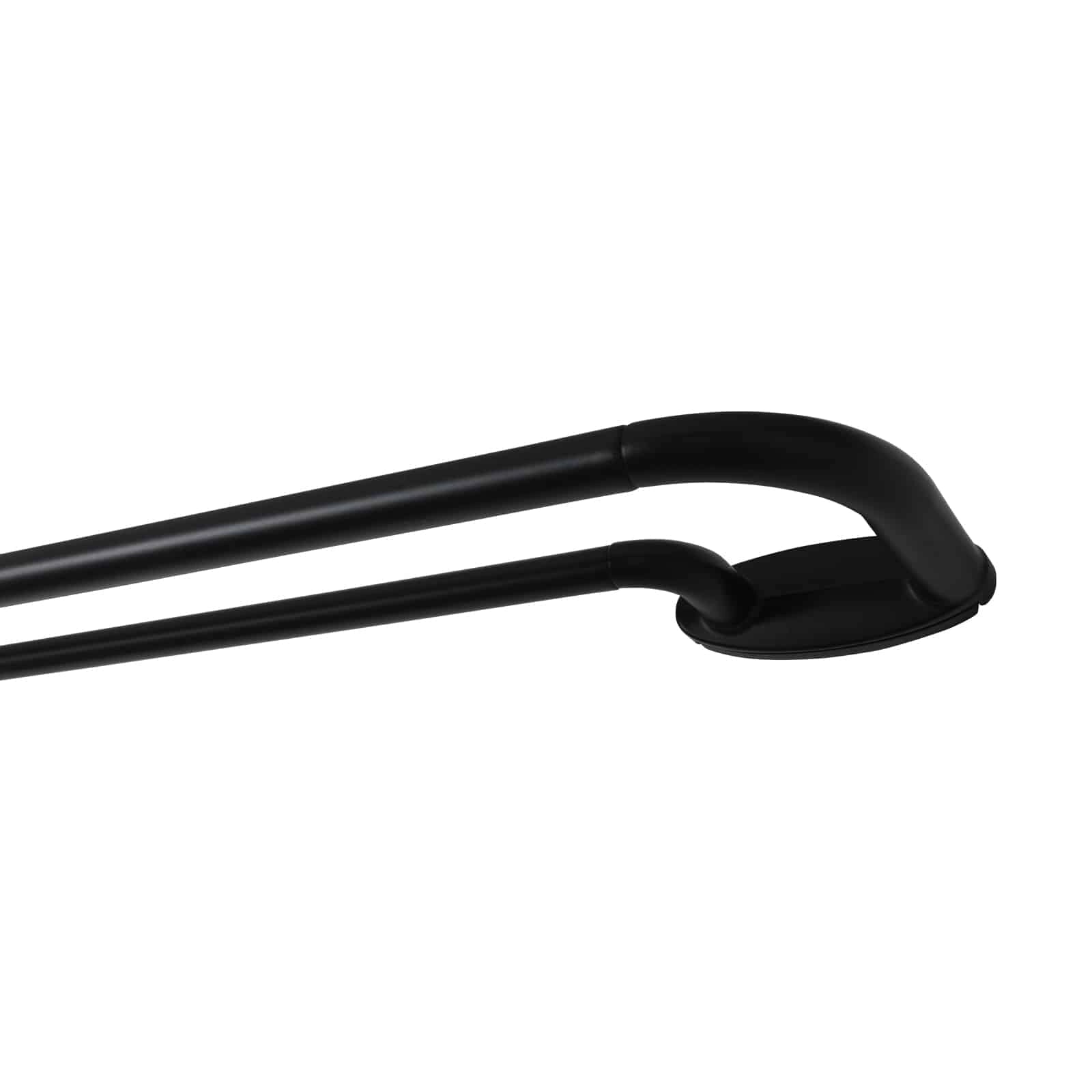 Jaylon Adjustable Double Curtain Rod with Rings - Extendable Drapery Rod for Windows, Perfect for Layering Sheer & Blackout Curtains in Living Room or Bedroom