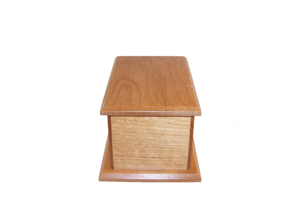 Handcrafted Alder Wood Infant Urn - Memorial Keepsake for Baby Ashes - Perfect for Home Display, Funeral Services & Cherished Remembrance