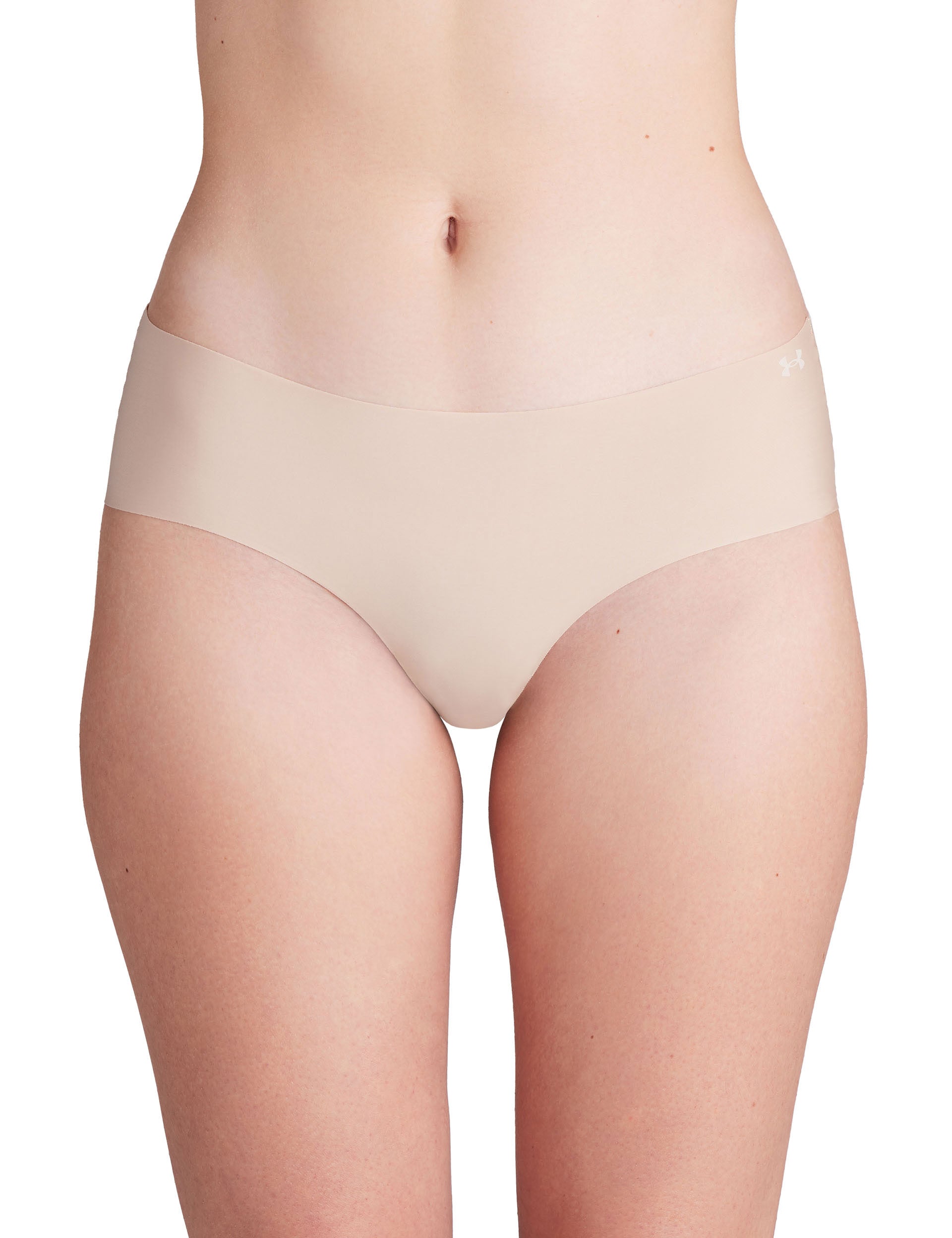 Pure Stretch 3 Pack No Show Hipster Underwear - Nude Color Seamless Panties for Women | Comfortable Everyday Wear, Yoga, Workout & Lounge