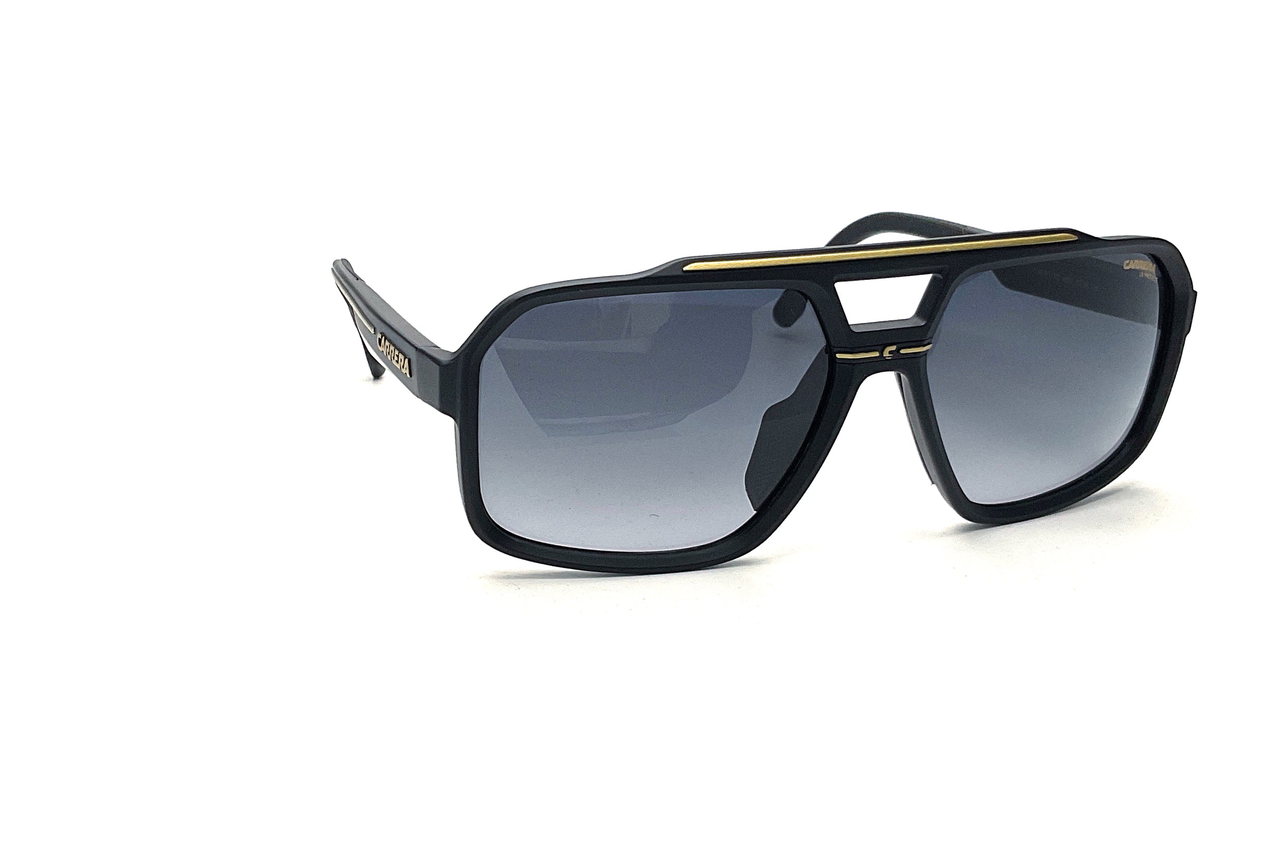Carrera C Sport 03 Matte Black Gold Sunglasses - Polarized UV Protection Sports Sunglasses for Men & Women - Perfect for Running, Cycling, and Outdoor Activities