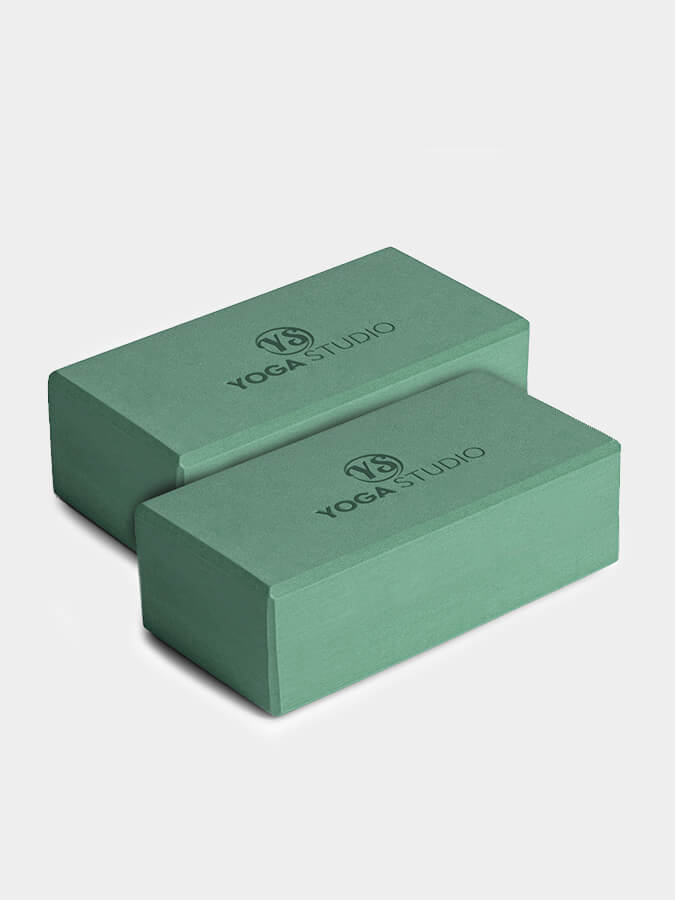 Premium EVA Yoga Blocks Twin Pack - Non-Slip Yoga Bricks for Stability & Alignment - Ideal for Hot Yoga, Pilates, and Home Workouts