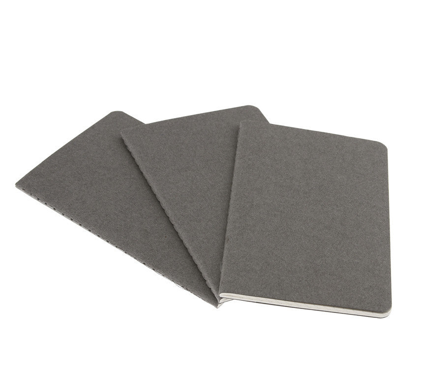Premium Moleskine Ruled Cahier Journal Set - 3 Pack with Durable Cardboard Cover for Note Taking, Sketching & Daily Planning | Perfect for Students, Artists & Professionals