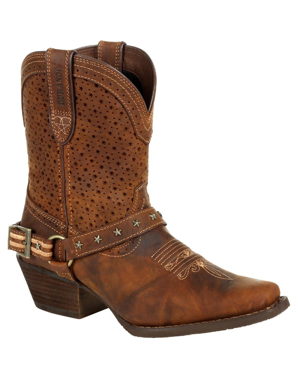 Durango Women's Crush Western Shortie Boots - Stylish Ankle Boots for Cowgirl Fashion, Comfortable & Durable for Riding, Work, and Everyday Wear