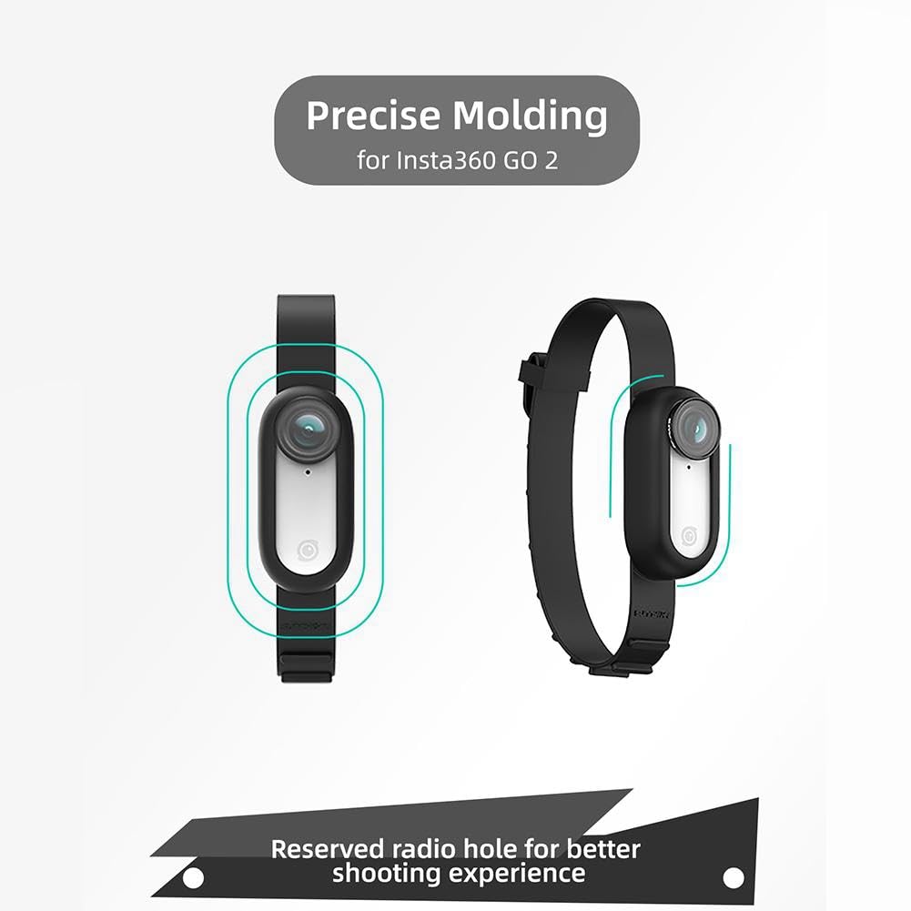 Kahdsvby Stable Collar Camera - Wireless Sports Action Camera with 170° Wide Angle Lens for Running, Cycling, Hiking & Outdoor Adventures (Model B)