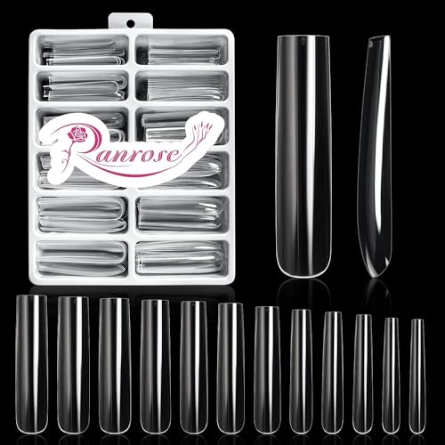 240PCS Clear 3XL Square Tips