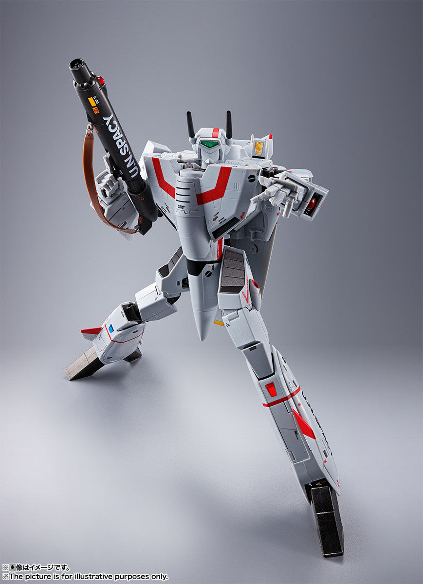 Bandai DX Chogokin Macross Robotech VF-1J Hikaru Ichijo 1/60 Scale Die-Cast Action Figure - Collectible Anime Robot Toy for Display & Play